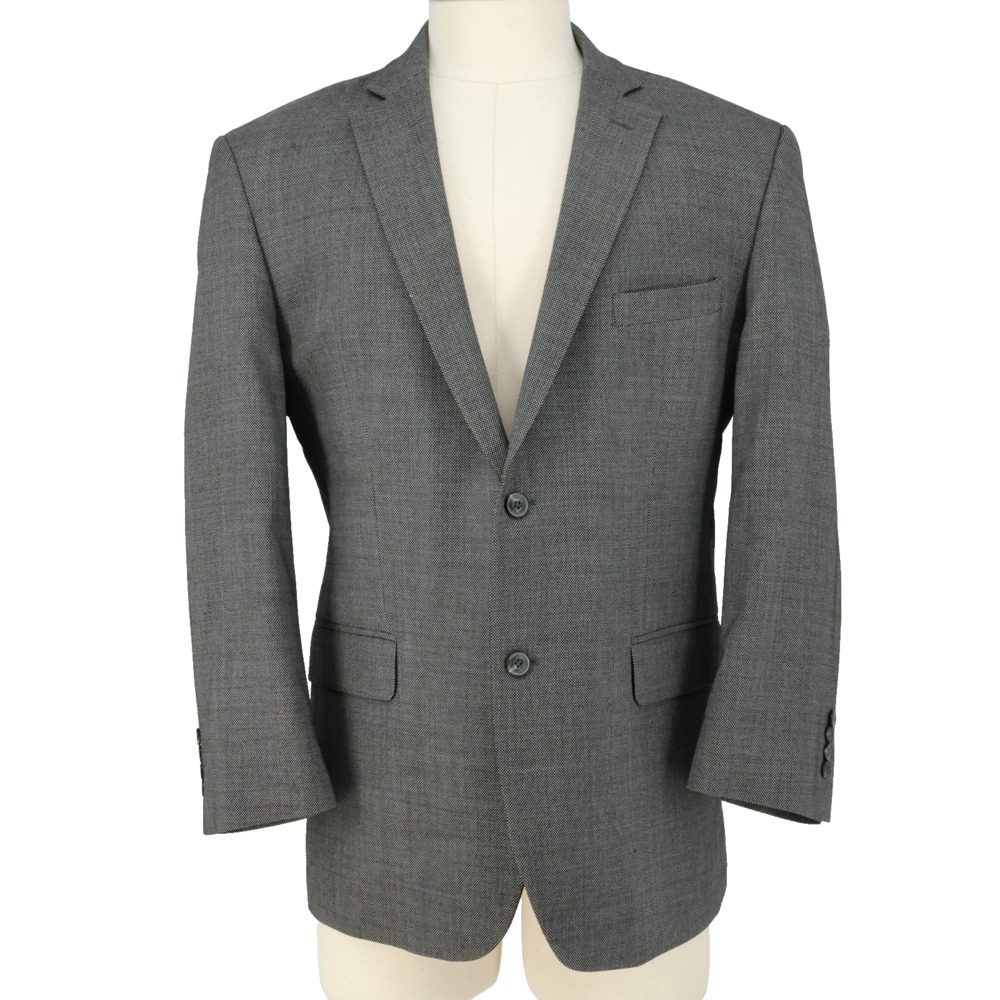 Jos A Bank 1905 Sport Coat Mens 44R Gray Wool Tweed Lined Blazer Jacket Preppy